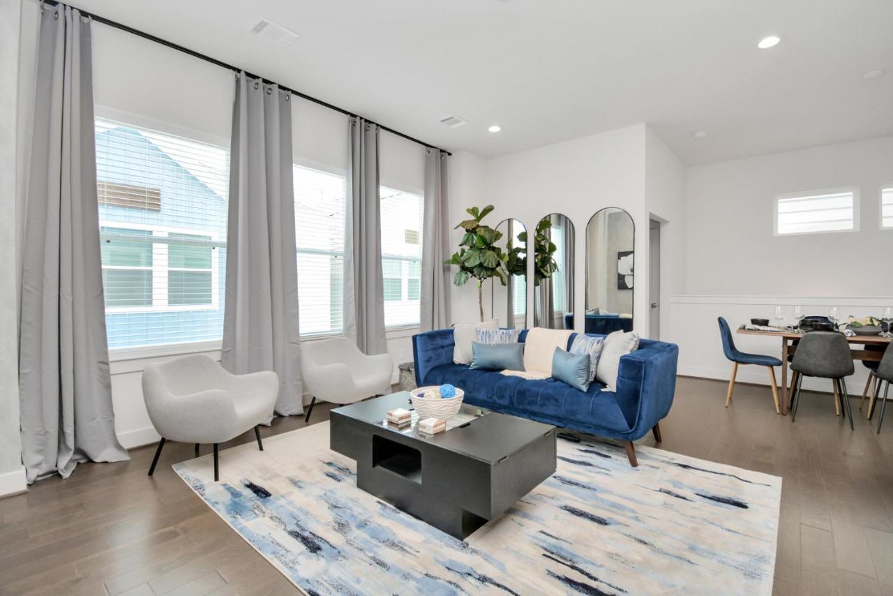 Casa Azure - New Modern 3 Bedroom Med Center, Nrg, Uh Houston Eksteriør bilde